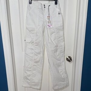 Vanilla Star Seam Front Cargo Pants in White